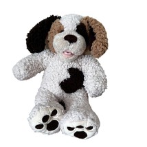 Build A Bear Workshop Puppy Dog Plush White And Brown Fleece Stuffed Toys - £9.55 GBP