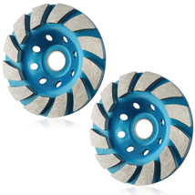 4.5 Inch Concrete Grinding Wheel 4 1/2 Inch for Angle Grinder,2 Pcs 12-Segment D - £27.32 GBP