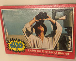 Vintage Star Wars Trading Card Red 1977 #85 Luke On The Sand Planet - $2.96
