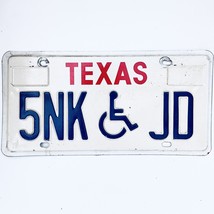  United States Texas Base Disabled License Plate 5NK JD - $16.82