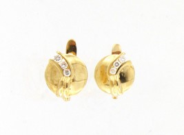 Cubic zirconia Women&#39;s Earrings 18kt Yellow Gold 359446 - £180.07 GBP