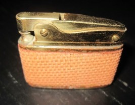Vintage BUXTON Art Deco wrap Brass tone Automatic Flat Petite Petrol Lig... - $19.99