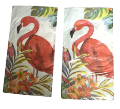 Pink Flamingo Hand Towels Paper Napkins Tropical Beach Summer 20 pk Set ... - £15.51 GBP