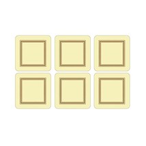 Pimpernel 10.5 x 10.5 cm MDF with Cork Back Classic Coasters, Set of 6, ... - $29.00