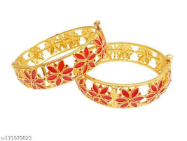 assamese traditional Kundan Jewelry Set Indian Bollywood Set bracelet kada - £22.71 GBP