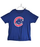MLB Chicago Cubs Men&#39;s L Graphic T-Shirt #9 Baez Blue Short Sleeve Bear ... - $27.92 CAD