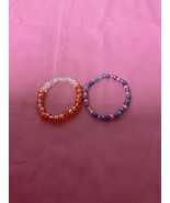 Handmade Multicolored Beaded Bracelets (Set Of 2) For Girls Women - £29.05 GBP