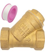 Y Strainer 1/2 Brass Sediment Filter Attachment Water Filter, On 0.5 Inc... - $44.79 CAD