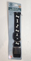 Greenbriar Kennel Club Large Dog Collar with Dog Bones Print Black 18-24&quot; - $11.64