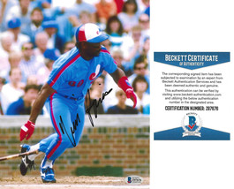 Tim Raines signed Montreal Expos baseball 8x10 photo Beckett COA autogra... - £62.21 GBP