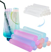 12 Pack Color-Changing Reusable Ice Cubes for Drinks, Quick Freeze Water Bottle  - £24.78 GBP