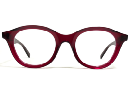 CELINE Eyeglasses Frames CL 41464 LHF Clear Burgundy Red Round 46-21-145 - £123.71 GBP