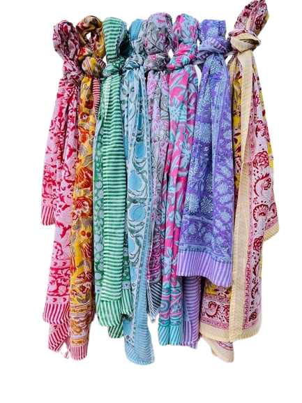 Cotton Beach Sarong Indian Hand Block Print Beach Sarongs Soft fabric pareo gift