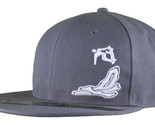 Dissizit Smoke Bowls Skateboard D Bones Ramp Grey Snapback Baseball Hat NWT - $14.99