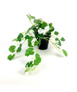Ikea FEJKA Artificial Potted Plant Geranium /Hanging White New 805.064.73 - £29.71 GBP