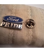 Genuine “Ford Pride” Dealer Promo Blue Enamel Silver Metal Hat / Lapel Pin - $13.50