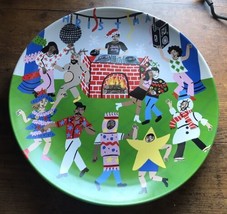 Lucy Kirk 8.5&quot; Stoneware Christmas Party Appetizer Plate - Wondershop -Q... - $9.89