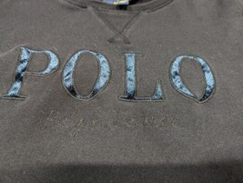 polo ralph lauren embroidered Sweatshirt Kids Size 16 XL Blue Crewneck P... - $24.63