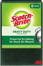 Scotch-Brite Heavy Duty Large Scour Pads, Scouring Pads for Kitchen and Dish Cle - £13.58 GBP