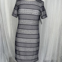 Anne Klein Women&#39;s Dress White &amp; Navy Blue Size 10 - £22.49 GBP