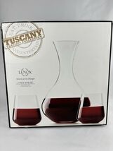 LENOX TUSCANY - FINE CRYSTAL DECANTER &amp; STEMLESS Wine Glasses BRAND NEW - $17.00