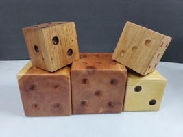 Various Size Cube Giant Wooden Dice Decorative or  Gaming.  Box 37 - £12.73 GBP