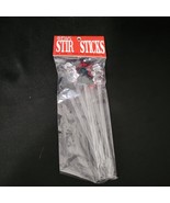 Set of 6 Vintage Holiday Christmas Acrylic Swizzle Cocktail Stir Sticks ... - $17.51 CAD