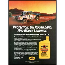 1986 Pennzoil Motor Oil Vintage Print Ad Walker Evans Dodge Ram Desert W... - $10.97