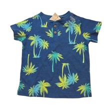 Tropical Print Short Sleeve Henley Size 12 Month New - $9.75