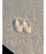 Vintage Tutti Doll White Plastic Shoes Japan Near Mint ~ 1960&#39;s - $14.99