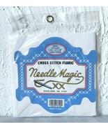Needle Magic Cross Stitch Fabric - White Aida 18 Count 100% Cotton 12&quot; x... - £3.67 GBP