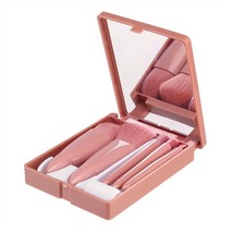5pcs Travel Makeup Brush Set New Product Portable Storage Box Soft Hair Loose Po - £39.82 GBP