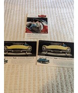 Vintage lot of 3 Aerodynamic Plymouth &#39;56 car advertisements, original - €6,01 EUR