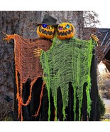 2 Pack 5.2&#39; Hanging Ghost Pumpkin With Bendable Arms, Halloween Skeleton... - £49.20 GBP