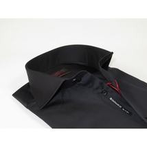 Men Shirt AXXESS Turkey Egyptian Cotton High Collar French Cuffs 224-05 Black image 10