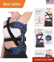 Adjustable Scoliosis Corrector Spinal Back Orthosis with Posture Correct... - $196.00