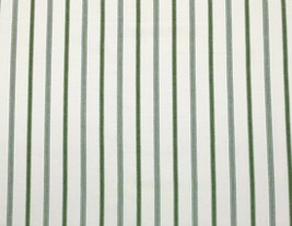 Ballard Designs Conley Stripe Fern Green White Multiuse Fabric 2.5 Yards 56&quot;W - £35.84 GBP