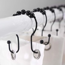 Bathroom Goowin Shower Curtain Hooks, 12 Pcs Curtain Rings, Stainless Steel - €9,83 EUR