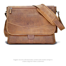 MacCase Premium Leather Messenger Bag - £239.72 GBP