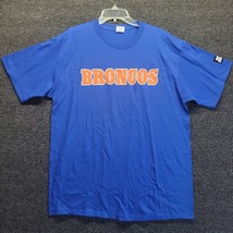 Vintage Denver Broncos Blue Men&#39;s Sz L Starter Single Stitch Shirt - #7 Elway - £15.41 GBP