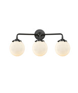 Bath Vanity Light Beacon 6&quot; Oil Rubbed Bronze Nouveau 3 Lt. 284-3W-OB-G2... - €353,58 EUR