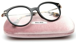 New Miu Miu Vmu 04P-A 1AB-1O1 Black Eyeglasses 52-19-140mm B48mm Italy - £120.13 GBP