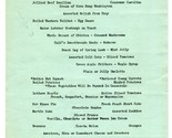 Equinox House Dinner Menu Manchester in the Mountains Vermont 1949 - $178.02