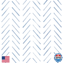 Peel and Stick Wallpaper Herringbone Striped Wallpaper 17.3"x393" White ... - $53.38