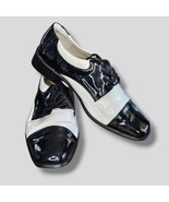FUNTASMA Mens 50&#39;s Black &amp; White Gangster Halloween Shoes M size 10-11 - $26.85 CAD