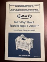 GRACO Pack ‘n Play Playard Instruction Book Owner’s Manual PD307483C 8/15 - $9.49