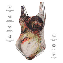 ONE-PIECE Swimsuit Cymo Doride Vincente Feat P.R. D&#39;orlando&#39;s Art Handmade - £69.84 GBP
