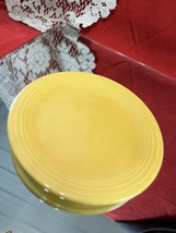 Vintage  Bauer Pottery Saucer 6” - Sunflower Yellow. Los Angeles - Nice !! - £6.30 GBP