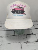 Vintage Otto Star Traxx Snapback Hat Adjustable Ball Cap White Flaws - $19.79