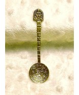Vintage Mexican Goldtone Alpaca Souvenir 3 1/2&quot; Spoon-EXCELLENT - $17.60 CAD